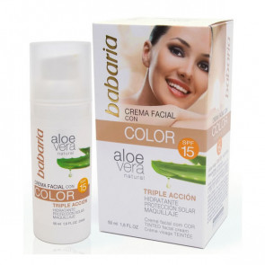 Babaria Aloe Crema Facial con Color SPF15 50 ml