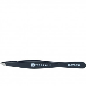 Beter Pinza depilar magnética punta oblicua - Negra 1 ud