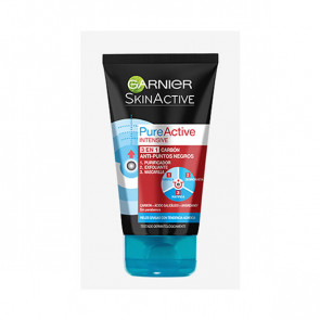 Garnier Skinactive  Pure Active Intensive 3 en 1 carbón anti-puntos negros 150 ml