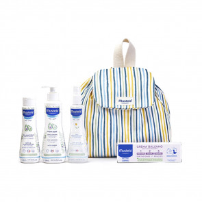 Mustela Lote Bebé Mochila Rayas Set de cuidado corporal