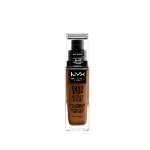 NYX Can't Stop Won't Stop Full coverage foundation - Warm mahogany