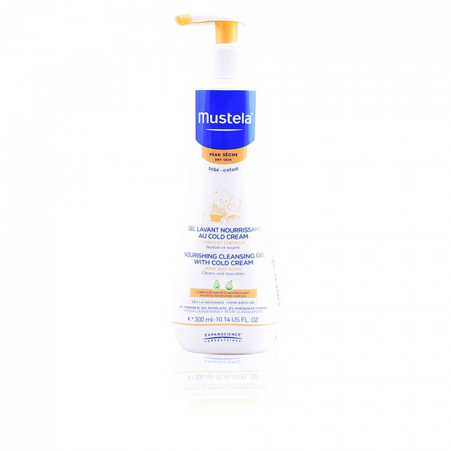 Mustela Bebe Nourishing Cleansing Gel With Cold Cream Gel Douche 300 Ml