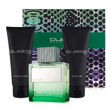 Custo Lote CUSTO MAN Eau de toilette Vaporizador 100 ml + After shave bálsamo 100 ml + Gel de Ducha 100 ml