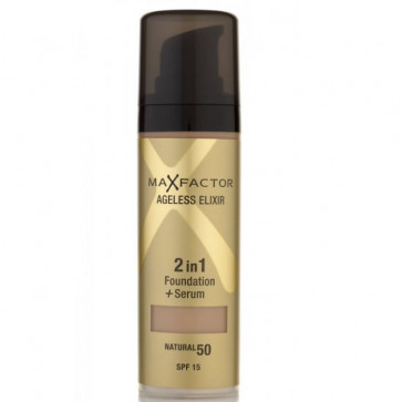 Max Factor Ageless Elixir Miracle 2 in 1 Foundation + Serum - 50 Natural