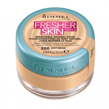 Rimmel FRESHER SKIN Natural Finish Foundation 200 Soft Beige 25 ml