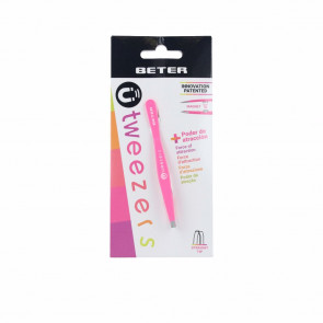 Beter Pinza depilar magnética punta recta - Fucsia 1 ud