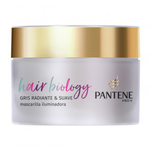 Pantene Hair Biology Gris Radiante & Suave Mascarilla 160 ml