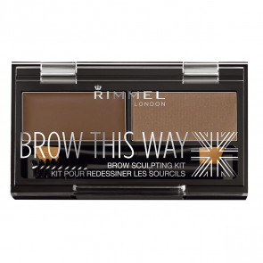 Rimmel BROW THIS WAY eyebrow sculpting kit 002 Mild Brown